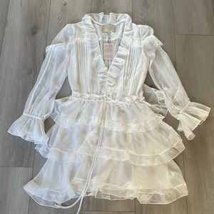 MINI RUFFLES DRESS OFF